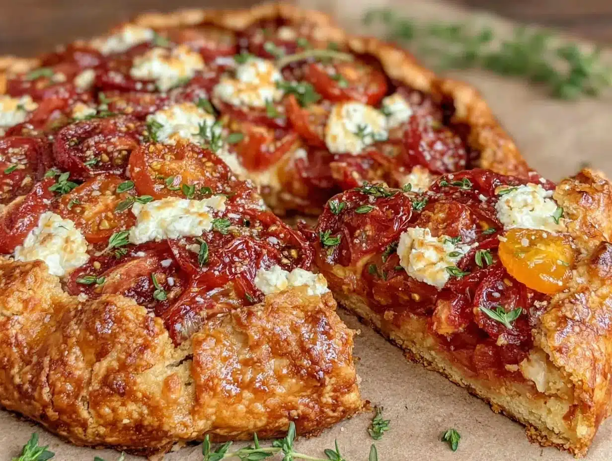 rustic heirloom tomato galette preparation steps