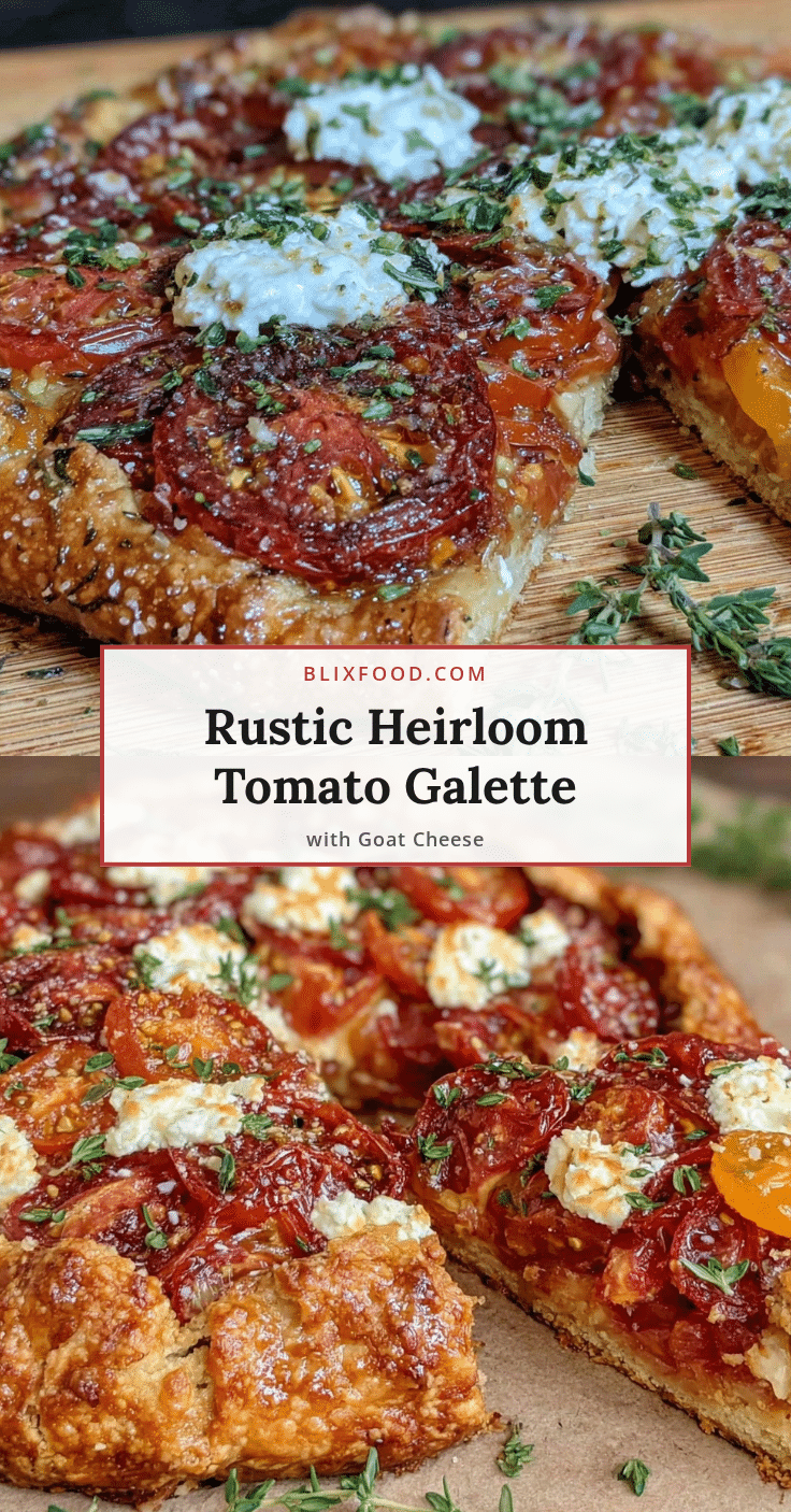 rustic heirloom tomato galette recipe