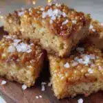 savory brown butter rice krispie treat bars - featured image