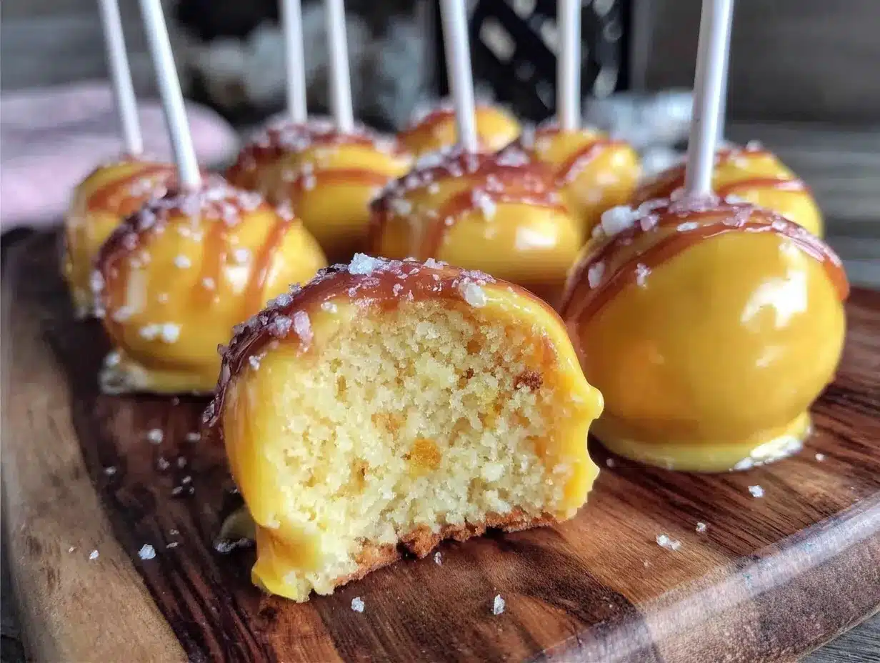 school bus yellow vanilla cake pops preparation steps