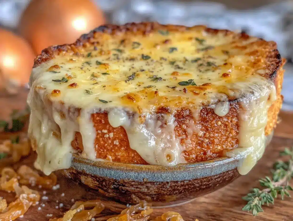 slow cooker French onion soup preparation steps