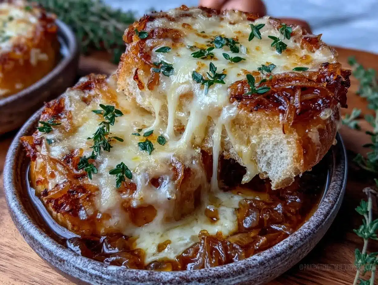 slow cooker French onion soup - featured image