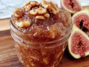 small batch honey walnut fig jam - featured image