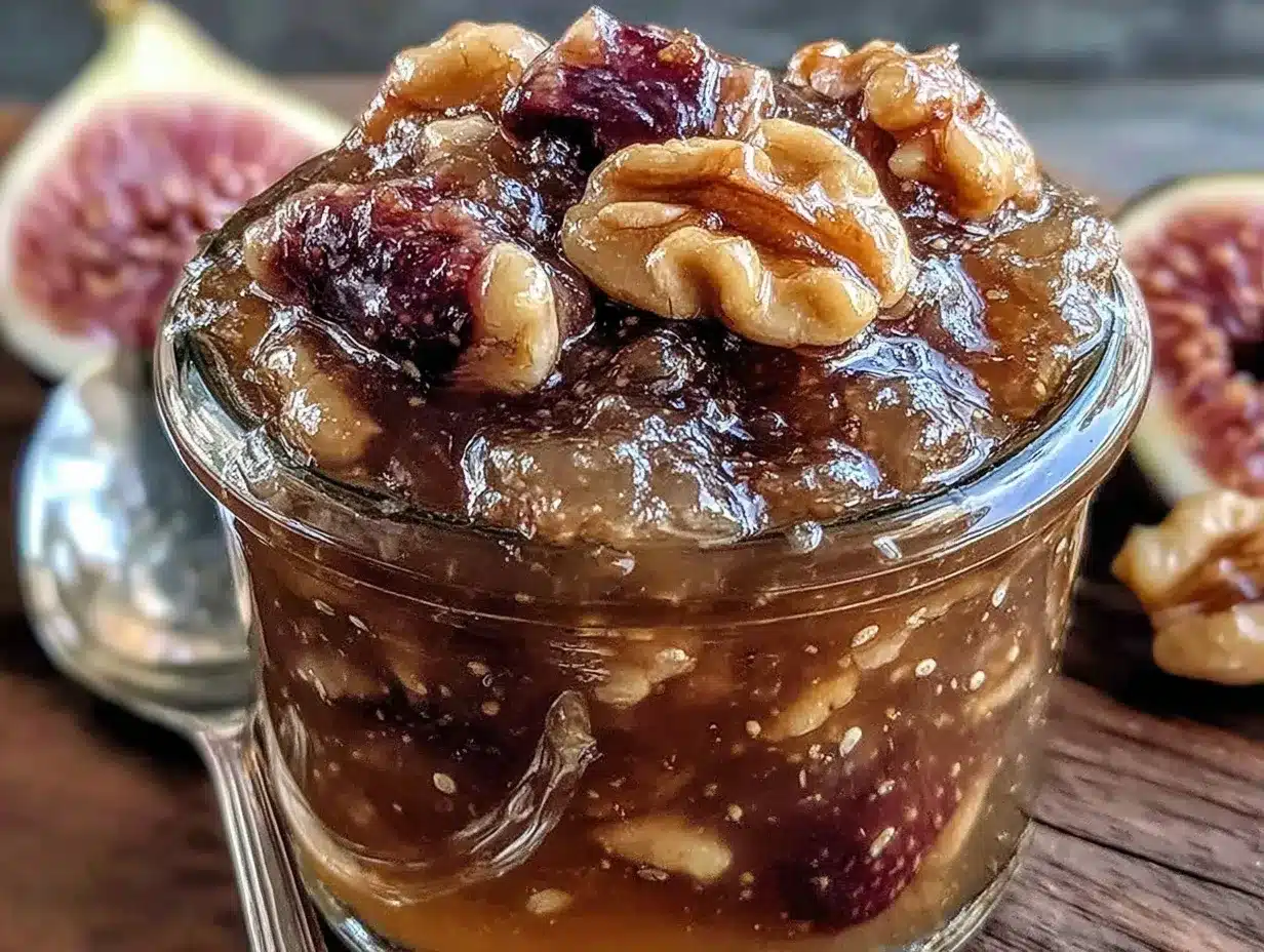 small batch honey walnut fig jam preparation steps
