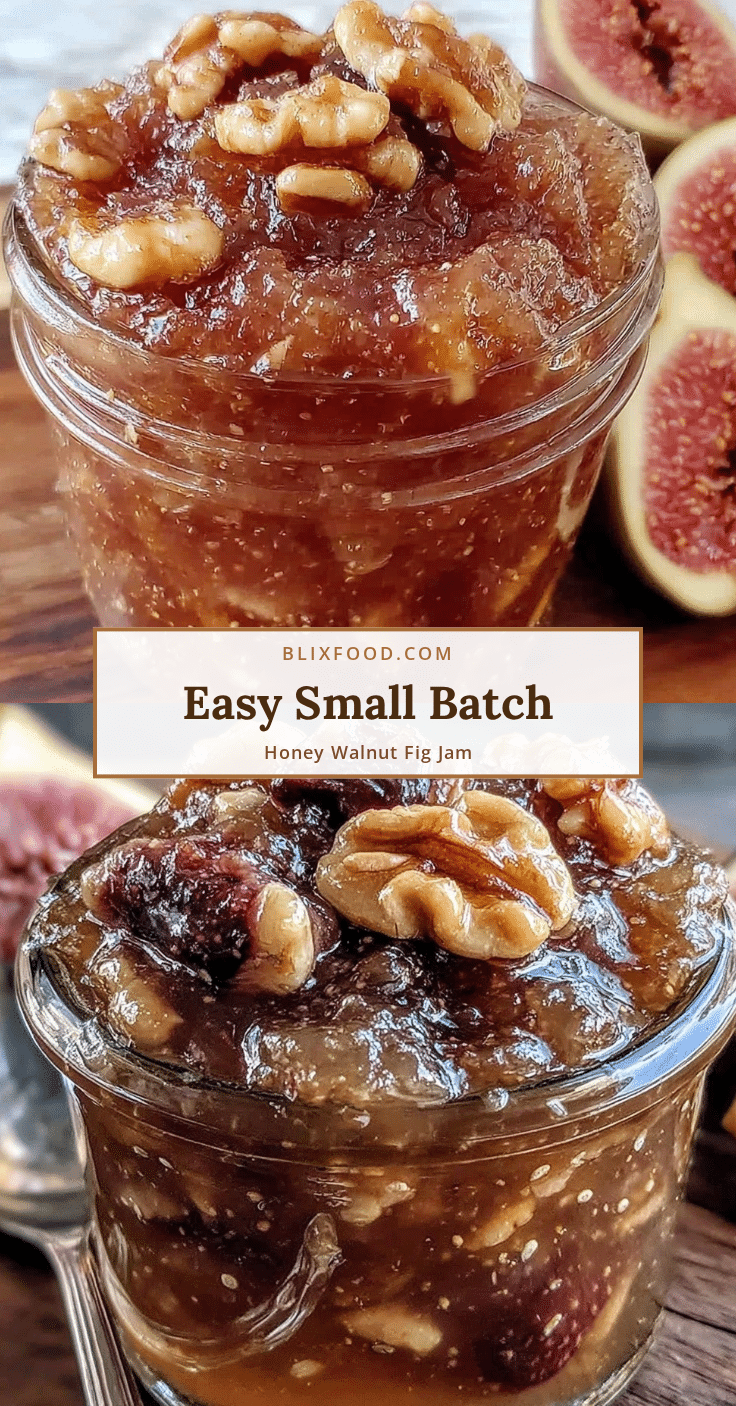 small batch honey walnut fig jam recipe