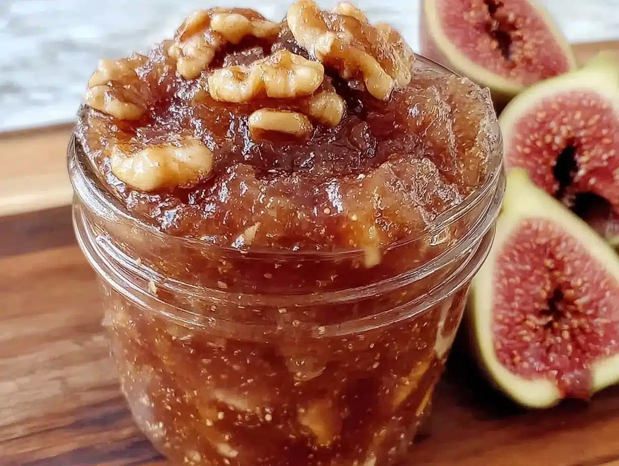 small batch honey walnut fig jam - featured image