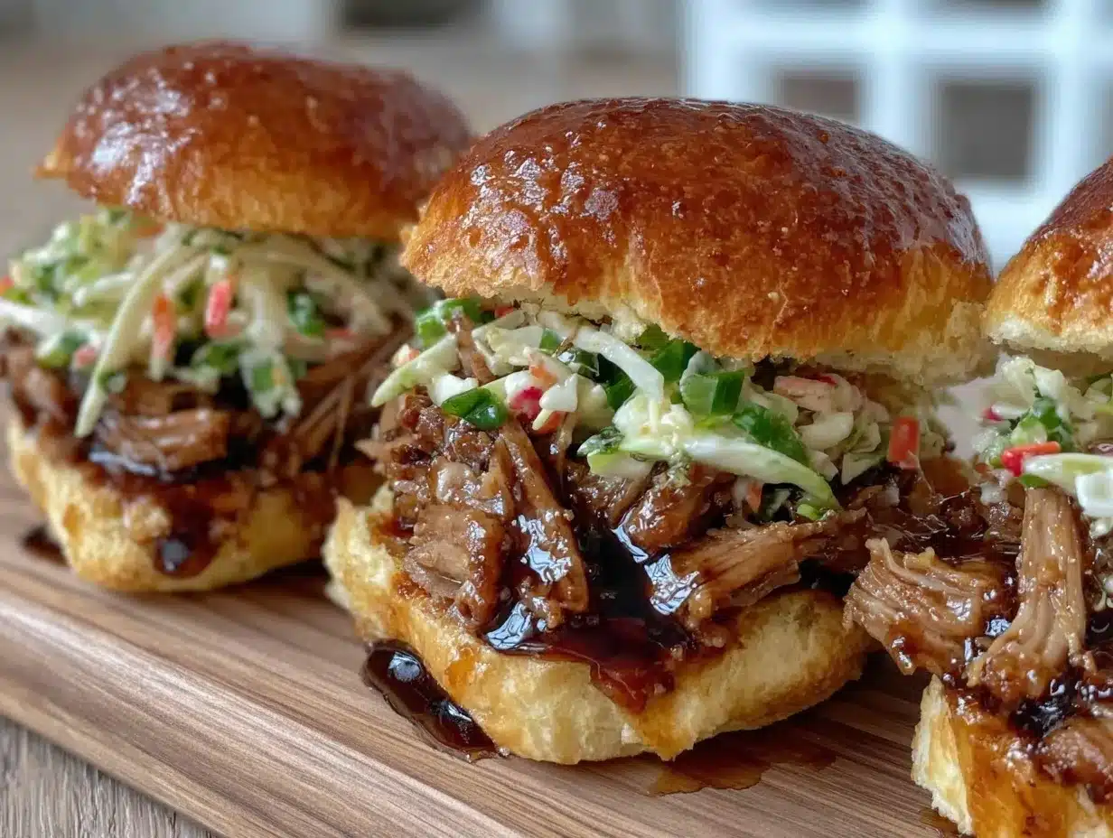 smoked pulled pork sliders preparation steps