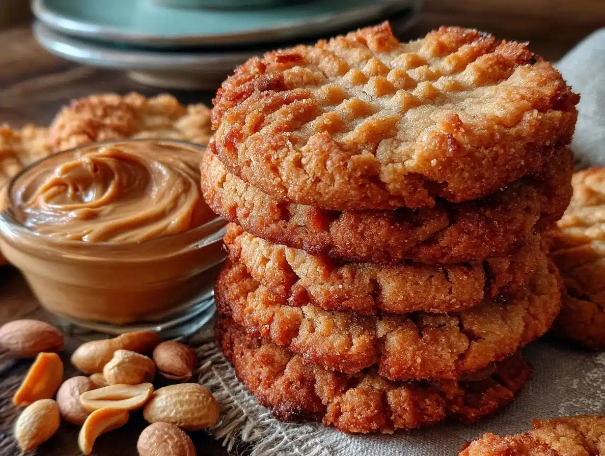 soft lunchbox peanut butter cookies - featured image