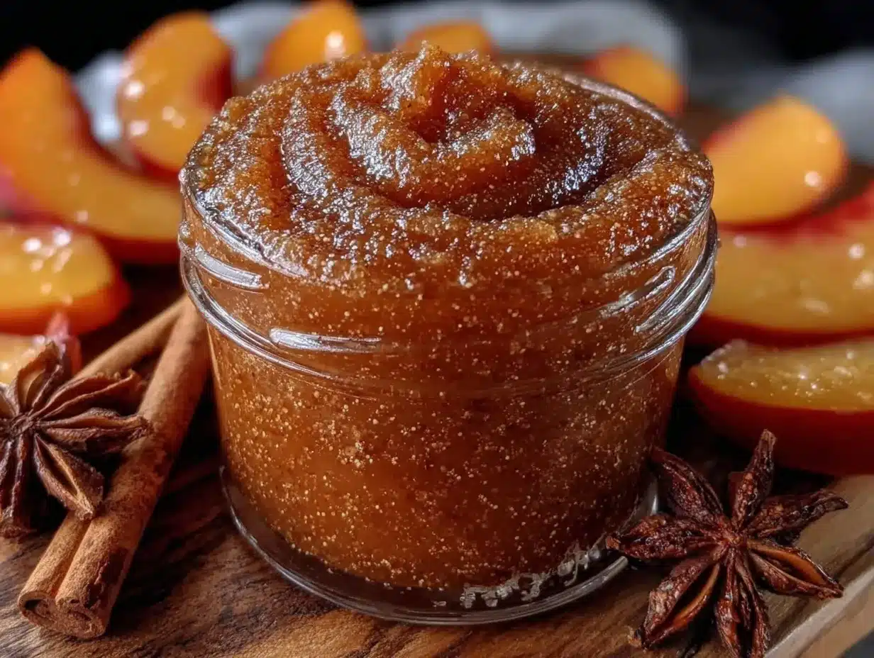 spiced peach butter preparation steps